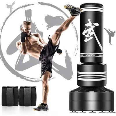 GIKPAL Punching Bag Free Standing Heavy Boxing Set Filled 67" Cardio Training Adult MMA