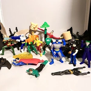 DC Marvel McDonalds Toys Lot of 19 Action Figures Aqua Man Batman Hawk Riddler - Picture 1 of 6