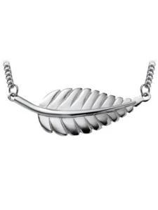 Collar de hoja de acero inoxidable para mujer - Juan 15:5 (29039) escudos de fuerza - Imagen 1 de 4