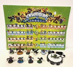 SKYLANDERS SWAP FORCE PORTAL OF POWER SET W/ 10 FIGURES & POSTER NINTENDO WII - Picture 1 of 11