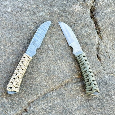  ZERO KAJI  Set of 2 Custom Knives Stone Knife Forging Outdoor Collection - Image 1 of 4