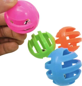 1409 Pk4 Foraging Bell Ball Foot Talon Toys cage parrot cat parrotlet conure pet - Picture 1 of 4