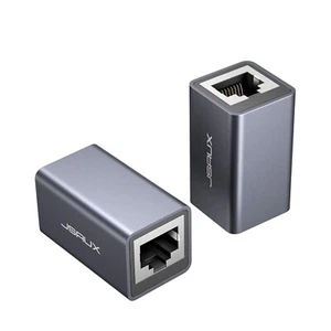 RJ45 LAN Kupplung Ethernet Kabel Verbinder für LAN Patchkabel Grau 2 Stück - Bild 1 von 10