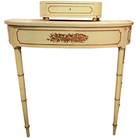 Federal Period Fancy Painted Demilune Dressing Table, Possibly Baltimore Origin Cover