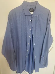 Kenneth Cole Awareness Men's 100% Cotton Slim Fit Dress Shirt Size 19/37 #9 - Picture 1 of 3