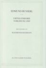 Urteilstheorie Vorlesung 1905, Hardcover By Husserl, Edmund; Schuhmann, Elisa...