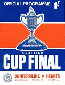 Final Copa Escocia 1968 Dunfermline v Corazones - Imagen 1 de 1