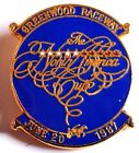 1987 Former Greenwood Raceway NORTH AMERICA CUP Media Pin - Jake Lobell Wins