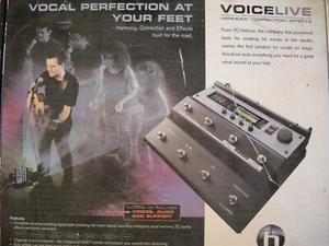 **TC HELICON VOICELIVE HARMONY CORRECTION EFFECT VOCAL PROCESSOR/ INSTRUCTIONS** - Picture 1 of 11
