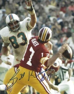 Signiertes 8x10 BILLY KILMER Washington Redskins handsigniertes Foto - mit COA - Bild 1 von 1