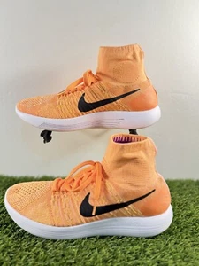 Nike Lunarepic Flyknit 818677-801 Women's US 10.5 Running Shoes Orange Sneakers - Picture 1 of 8
