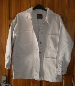 NEW -CREAM OVERSIZED COTTON JACKET - SIZE XS - Picture 1 of 2