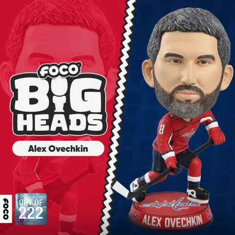 Alex Ovechkin Washington Capitals Bighead Bobblehead Ltd Ed of 222 NIB Cover