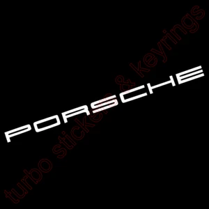 PORSCHE WINDSCREEN BANNER VINYL STICKER WHITE CAR 911 CARRERA 1000MM x 51MM - Picture 1 of 1