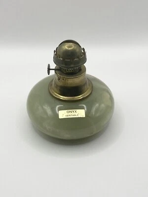 Petite lampe à pétrole/huile en onyx. - Photo 1/4