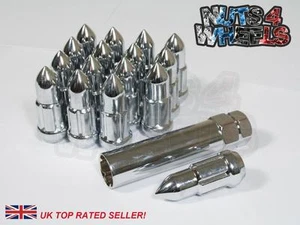 BULLET Spline Wheel nuts Silver Steel M12x1.5 Fits MAZDA MX5 EUNOS MIATA x 16 - Picture 1 of 1