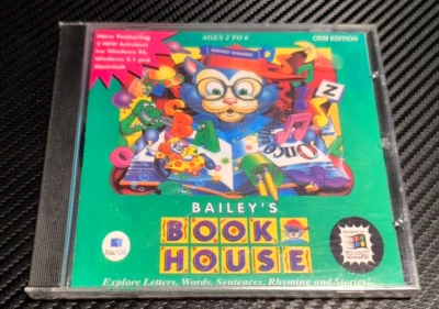Bailey's Book House PC CD-ROM - NEW & SEALED! Early Reading Ages 2-6 Scholastic - Image 1 of 3