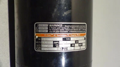 Bodine Electric 2537NM0018 Hy-Sync AC Synchronous /DC Stepping Motor - Image 1 of 4