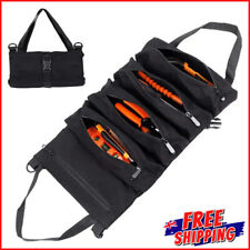 MULTI-PURPOSE ROLL UP TOOL BAG Canvas Tools Organizer Storage Wrap Roll Case NEW