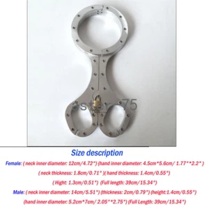 Slave Cangue Maid Tease Pillory "SHREW FIDDLE" Restraint Collar-Wrist Cuffs New - Picture 1 of 6