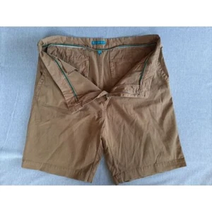 Tori Richard Uomo 40 Foderato Geometrico Esterno Elasticizzato Piatto Corto Marrone Cotone - Foto 1 di 8
