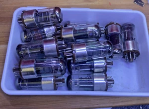 Sylvania USAF 6888 Vacuum Tubes Black Plate Tested Good ( QTY 1 ) - Picture 1 of 2