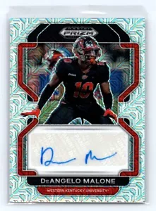 2023 Panini Prizm Draft DeAngelo Malone PANDORA Auto SP /25 #RA-DMA FALCONS RC - Picture 1 of 2
