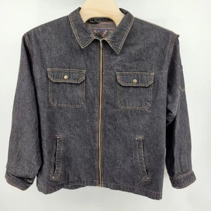 Duke Haband XXL Denim Jacket Full Zip Western Aztec Lined Workwear Coat - Picture 1 of 8