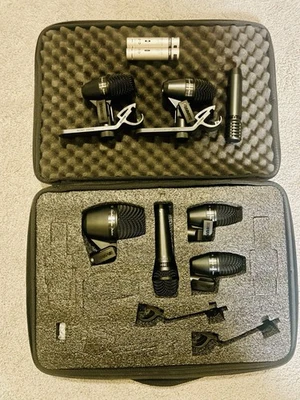 Shure Drum Mikrofon Set im Koffer –PGA52/57/56 + HiHat Mic + Overheads + Ständer - Bild 1 von 2
