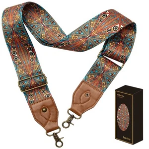 Purse Strap 2" Wide Purse Straps Replacement Crossbody Adjustable Leather Bag... - Picture 1 of 6