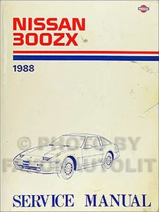 Nissan 300ZX 1988 manual de taller original libro de servicio de reparación 300 ZX 88 OEM - Imagen 1 de 2