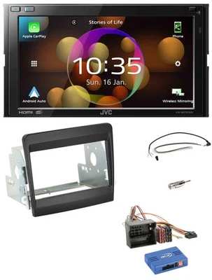 JVC DAB Lenkrad 2DIN Bluetooth USB Autoradio für Porsche Boxster 2012-2016 - Bild 1 von 4