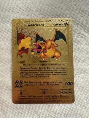 Pokemon Charizard Rare 4/102 1995-1999 Golden - Image 1 of 2