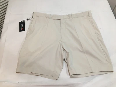 NUEVO CON ETIQUETAS $98.50 RLX Ralph Lauren Hombres Golf Pantalones Cortos A Medida Tostado Arena Talla 38 Foto 1 de 2