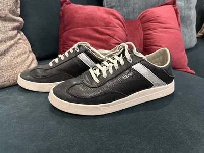 NIB Olukai Women’s Black Leather Tennis Shoes Sneakers Size 9 - Image 1 of 4