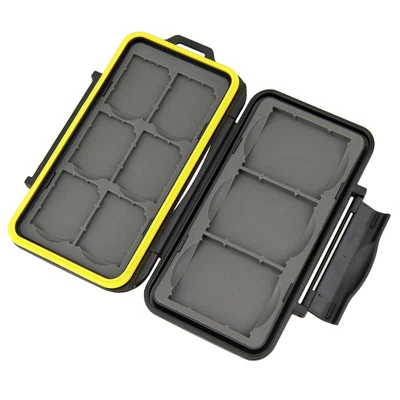 NEW JJC MC-SD6CF3 Memory Card Hard Case for 6 SD + 3 CF Cards Secure with lock - Image 1 of 4