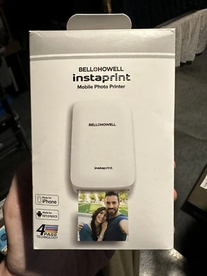 Bell+Howell instaprint Mobile Color Photo Printer Bluetooth iOS Android - Image 1 of 4