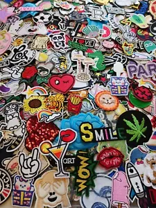 75 Randomly Picked Iron On Patches Surprise Grab Bag Free USA Shipping - Picture 1 of 12