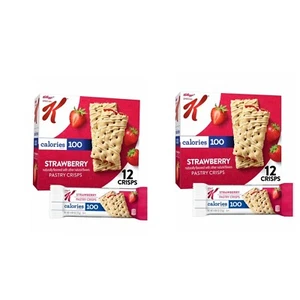 2 Kellogg's Special K Strawberry Chewy Pastry Crisp 12 Ct - Picture 1 of 4