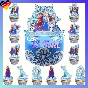 Frozen Anna Elsa Cupcake Torten Topper ⭐ Geburtstag Set Tortenaufleger Partydeko - Bild 1 von 8