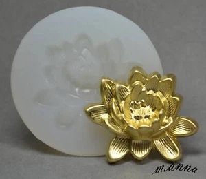 Lotusblütenform Silikon Sugarcraft, Fimo Polymer Clay Harz Schokolade Glasur  - Bild 1 von 5