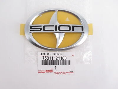 Original OEM Scion 75311-21100 emblema de rejilla del radiador delantero 2005-2010 tC Foto 1 de 2