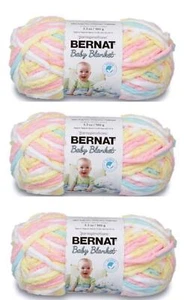 Soft Chenille Knitting Yarn Bulky Roving Weight 3 Skeins 216 Yards Baby Blankets - Picture 1 of 1