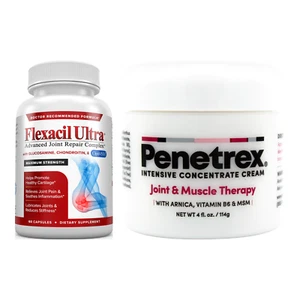 Penetrex 4oz and Flexacil Ultra: Most Comprehensive Joint Pain Relief Bundle - Picture 1 of 7