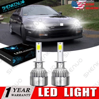 2X Faro LED COB H1 Blanco Brillante Bombillas Luz Baja Para HONDA Prelude 1997-2001 Foto 1 de 4