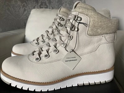 Stunning BNIB Cole Haan Zerogrand ladies silver birch leather hiking boots UK 7 - Image 1 of 4