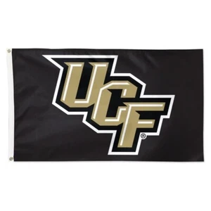 UCF Knights NCAA 3' x 5' Black Deluxe Team Flag Wincraft - Picture 1 of 1
