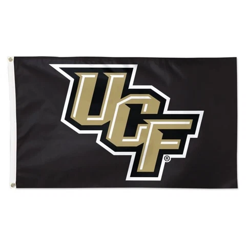 UCF Knights NCAA 3' x 5' Black Deluxe Team Flag Wincraft Cover