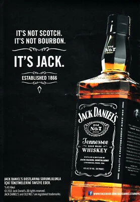JACK DANIEL'S WHISKEY AD #75 RARE 2013 "IT'S JACK" - Image 1 of 2