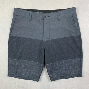 Pantalones Cortos RVCA Para Hombre 32 Gris Bloques de Color Rayas Ligeros Rendimiento Elastizados - Imagen 1 de 9